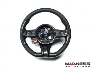 Alfa Romeo Stelvio Steering Wheel Trim - Carbon Fiber - Center Trim Piece- 2020+ models